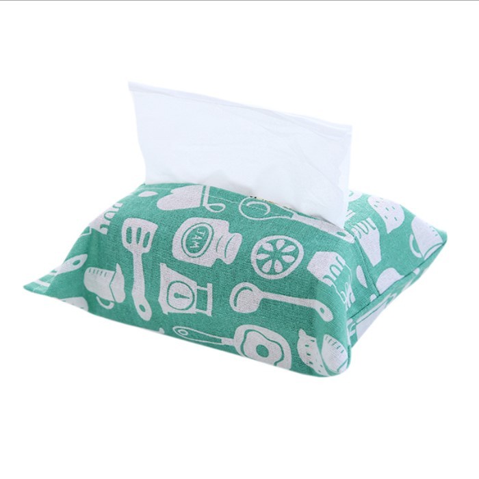 Tempat Tissue Sarung Tisu Canvas Kotak Tissue Tempat Tissue Motif Lucu