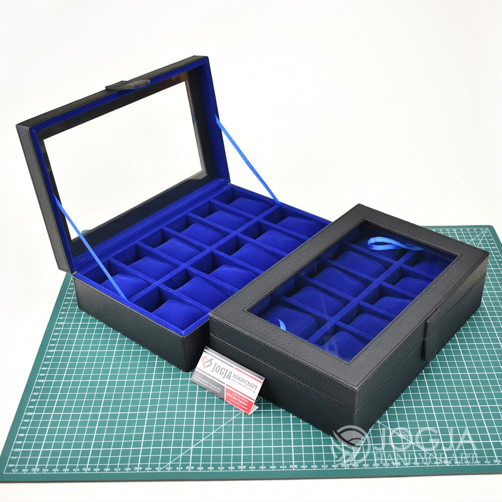 (PROMO) FULL COLOR Kotak Tempat Jam Tangan Isi 12 / Box Jam / Watch Box /  Wadah Jam