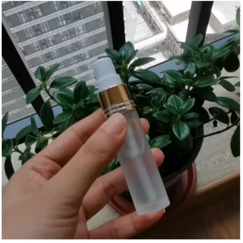 Botol Spray Mini Kaca Frosted 10ml Tebal / Botol Spray Mini Traveler / Botol Kaca Spray Refill 10ml
