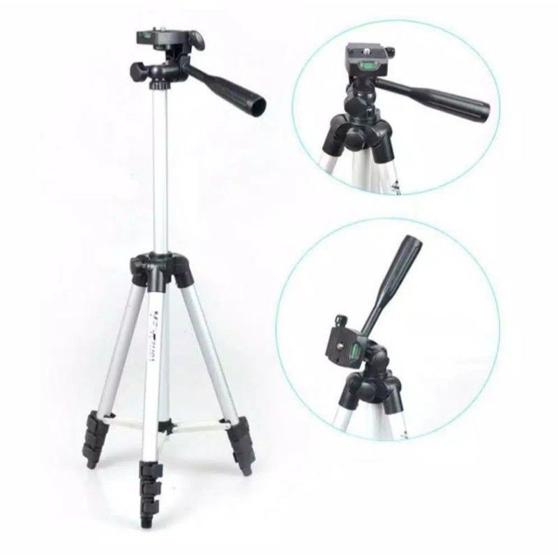 TRIPOD BLUETOOTH HP REMOTE KEPALA BAUT TRIPOD BAUT ORIGINAL 2 IN 1