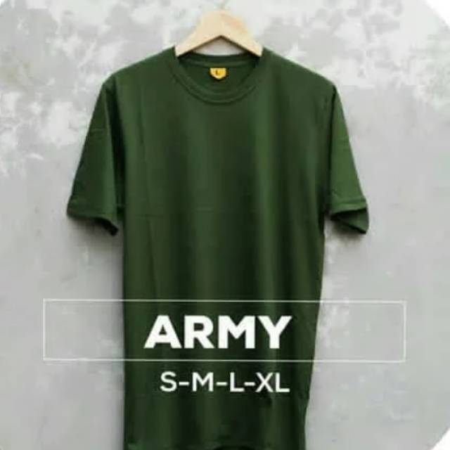 KAOS POLOS HIJAU ARMY