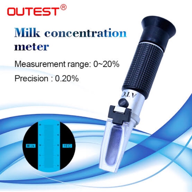 Refraktometer Susu 0-20% - Ukur Kadar Susu pada air Milk Refractometer