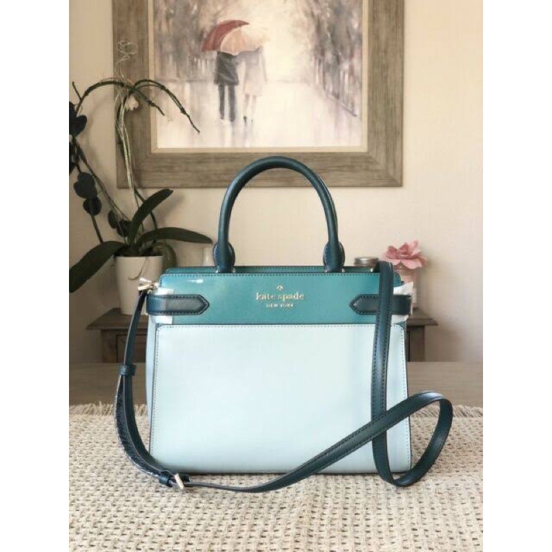 Tas Kate Spade original - Kate Spade medium staci satchel in frosted spearmint