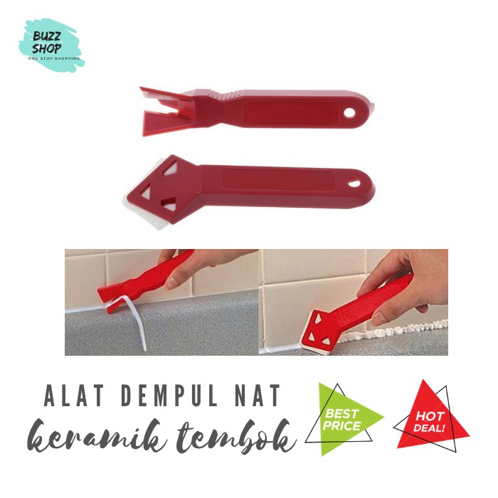 Alat Dempul Siku NAT Keramik Tembok / Sealent Tool Scraper TILE CLEANER Tool HD-007