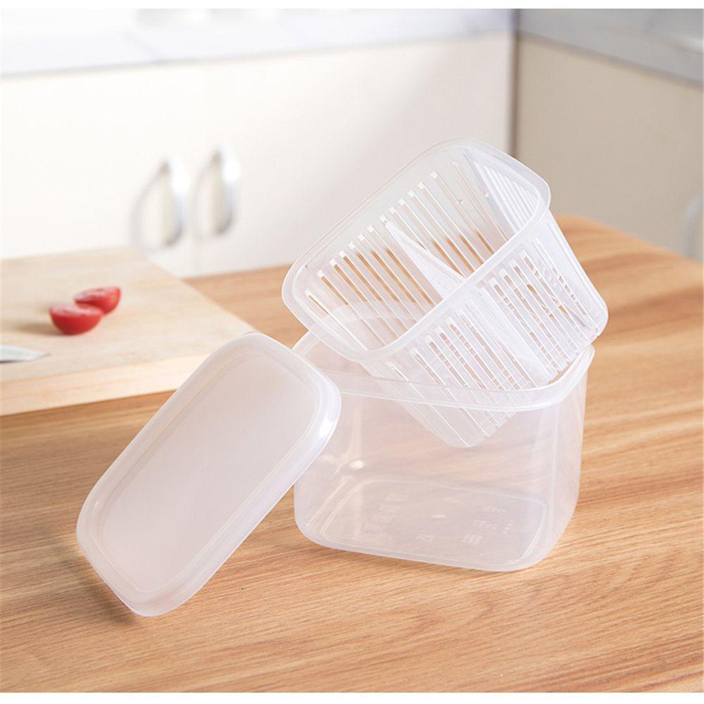 Top Sealed Box Organizer Sayuran Tahan Lama Persegi Fresh-keeping