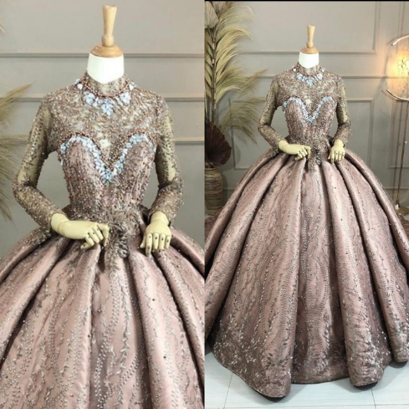 GAUN BARBIE MEWAH BEREKOR | BAJU PENGANTIN PRINCESS | KEBAYA PENGANTIN MODERN | BAJU PENGANTIN MEWAH