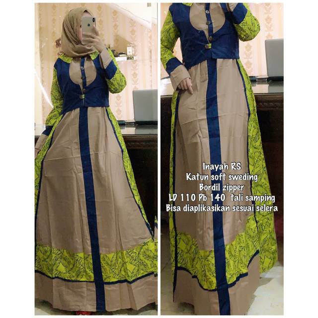 Gamis inayah / gamis katun / gamis replica / ninos / esme / tuneeca / dennis