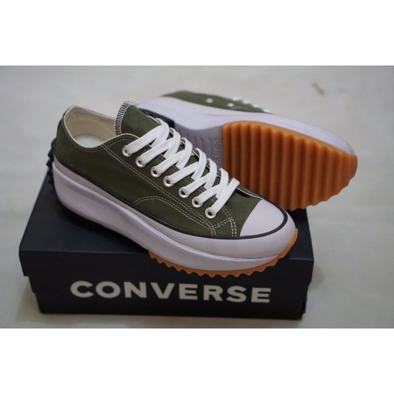 Converse Run Star Hi ox Sepatu wanita wedges premium quality COD