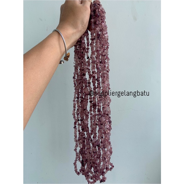 kerikil Batu alam violet quartz kuarsa ungu 1cm pecahan kristal bahan bahan kalung gelang anting strap mask kerajinan tangan craft citayam fashion week etink vintage elegan bali