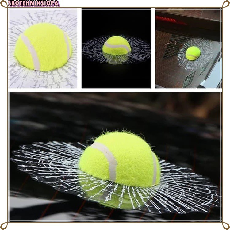 Tempelan Kaca Mobil 3D Model Bola Retak Db / Stiker Mobil / Sticker Mobil