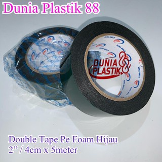 

PE FOAM HIJAU 45x5meter lakban isolatip isolasi solatip perekat double tape tip busa foom nippon