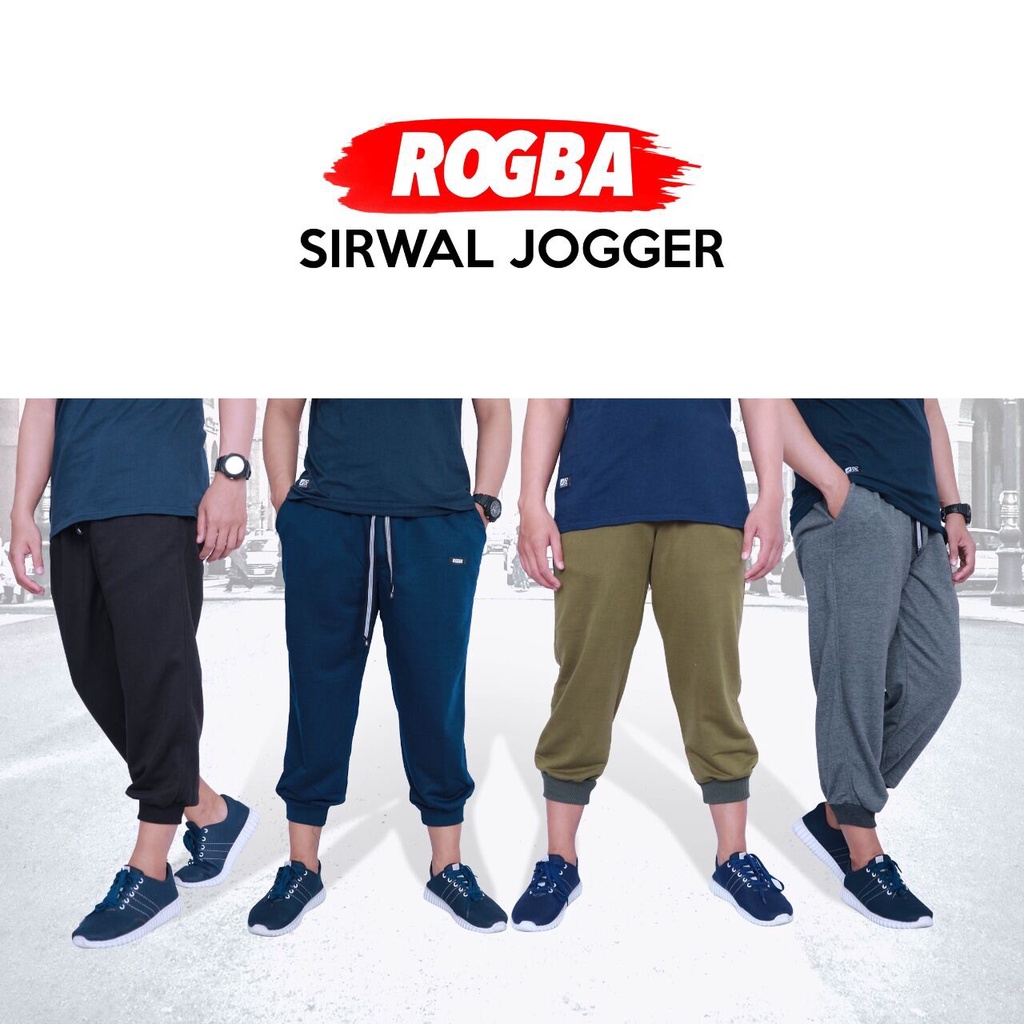 Celana Sirwal Jogger Olahraga Training Rosal Rogba Bahan Baby Terry