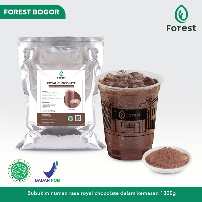 

FOREST Bubuk Minuman Rasa ROYAL CHOCOLATE Powder 1000gr - Forest Beverage Bogor