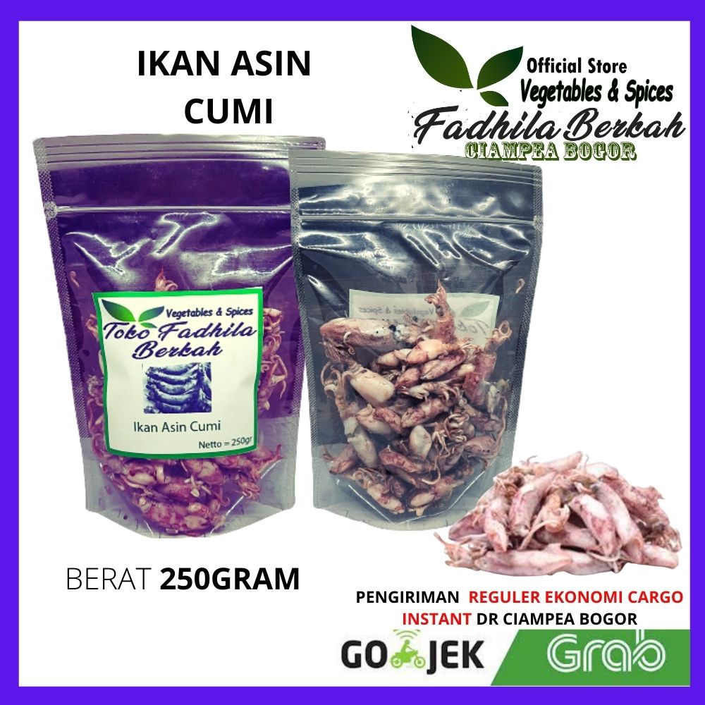 Ikan asin Cumi ikan asin Pasar Sayur Sayuran  sayurmayur Segar fresh Makanan kuliner beku frozen Onl