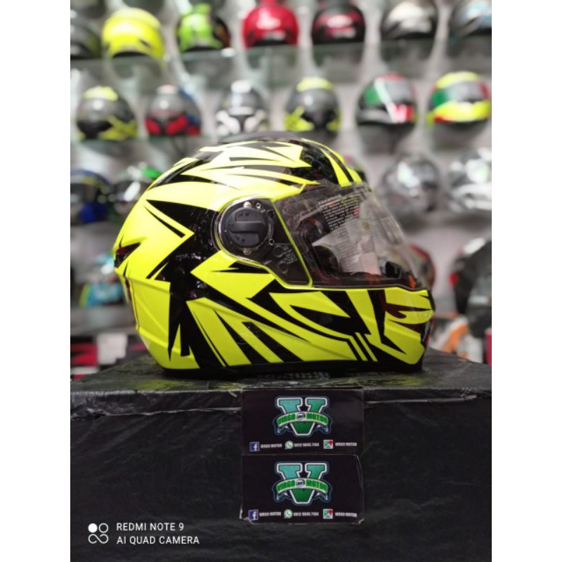 HELM ZEUS 811 FULL FACE BLACK YELLOW