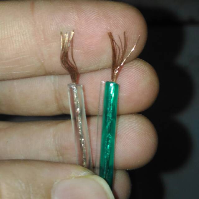 Kabel Listrik transparan 2x30mm harge per meter kabel audio transparan