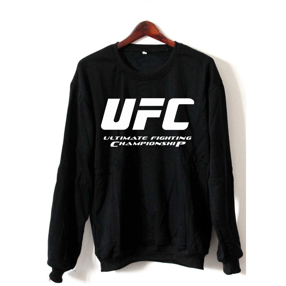 JAKET SWEATER UFC HITAM
