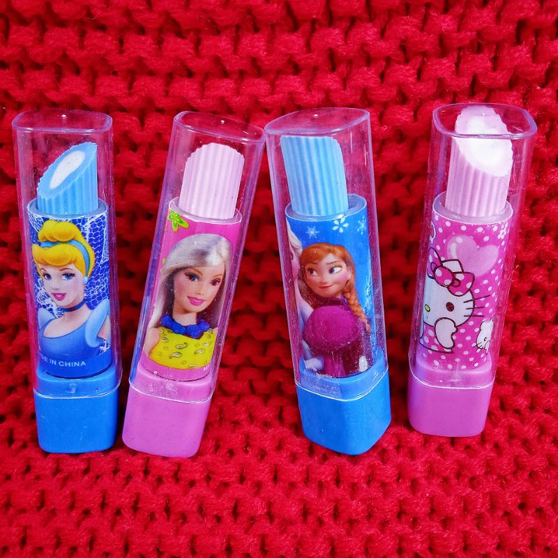 

Penghapus pensil karakter stip lipstik karet pencil eraser