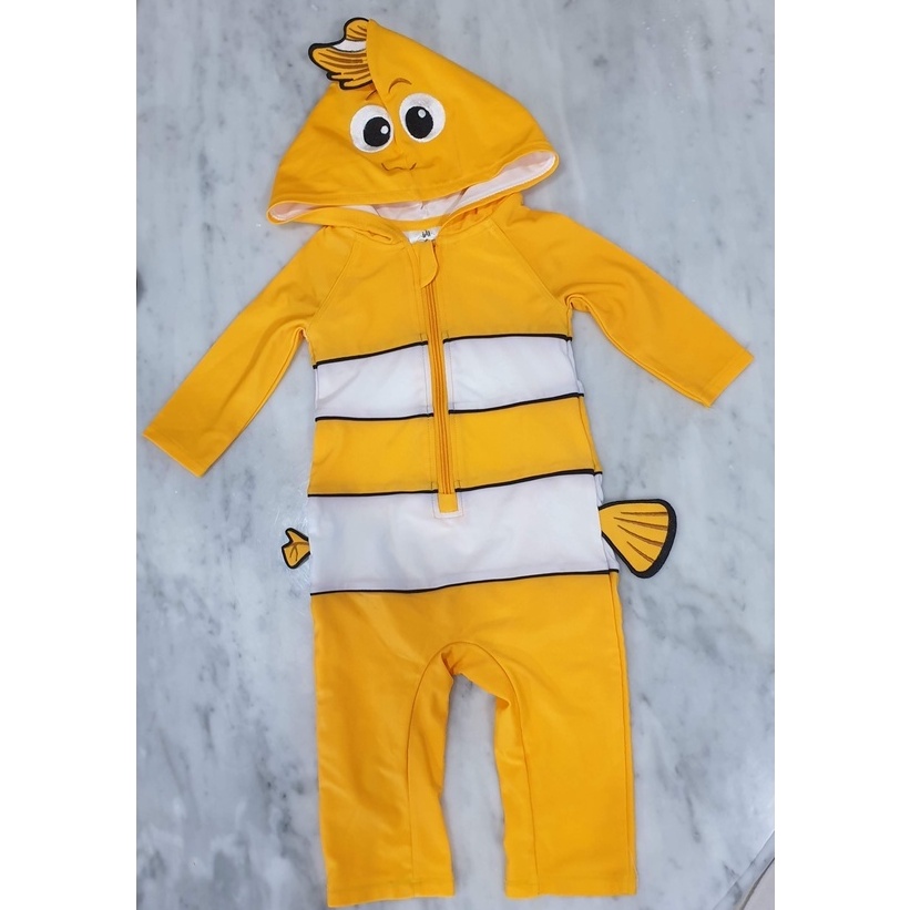PRELOVED ORI Disney Baby Baju Renang Kostum Unisex Finding Nemo 9-12bln