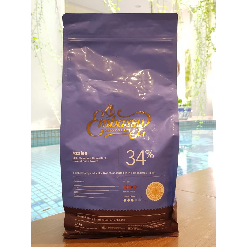 

EMBASSY Milk Couverture Azalea 34% 2.5 kg - TULIP Milk Couverture