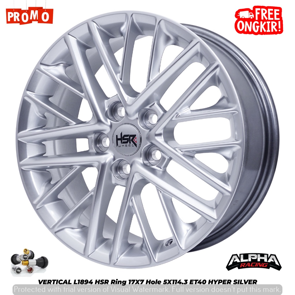 Velg Mobil HSR VERTICAL Ring17 Untuk Xpander, Innova, Ertiga, Accord, Crv, Hrv Dll