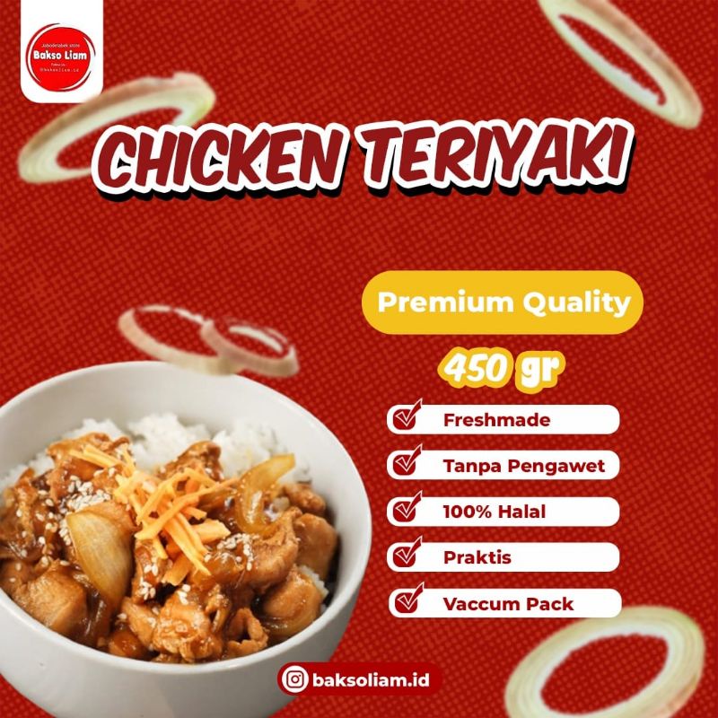

Chicken Teriyaki 450gr (saos 150gr) Liam's Food