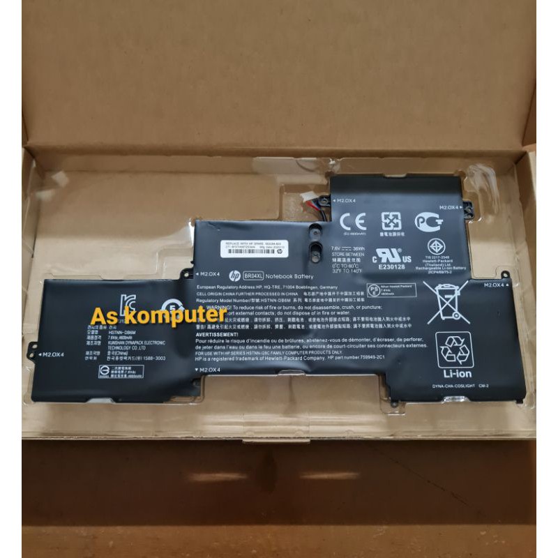 BATERAI BATTERY HP ELITEBOOK 1020 G1 G2 1040 G1 G2 BR04XL BO04XL BR04 COMPATIBLE