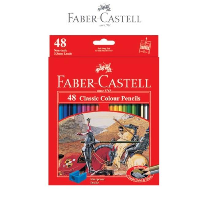 

(BISA COD) Faber Castell 48 Classic Colour Pencils / Pensil Warna BOOM SALE Kode 657