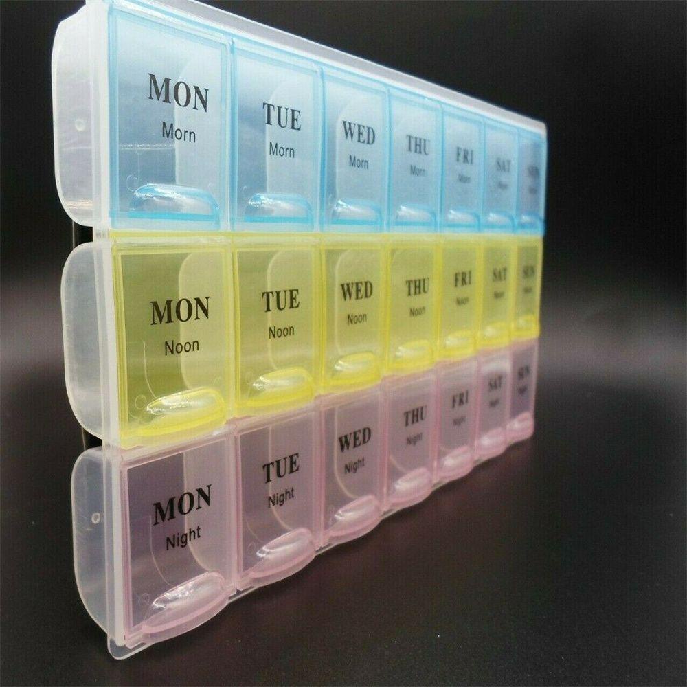 PREVA Daily Pill Box Large Organiser Storage Jewelry Storage Box Weekly