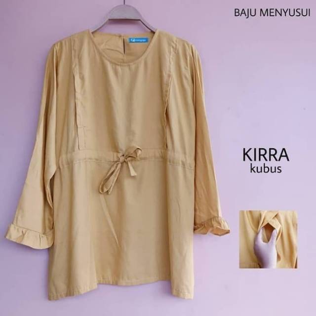 MAMIGAYA Kemeja  Menyusui - KIRRA  Baju Menyusui Katun Formal