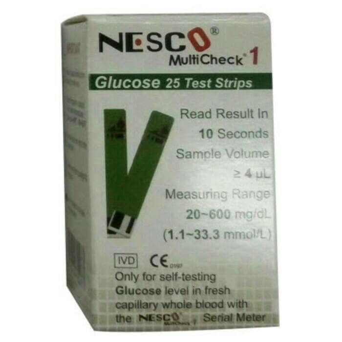 Strip Nesco Glucose / Gula isi 25