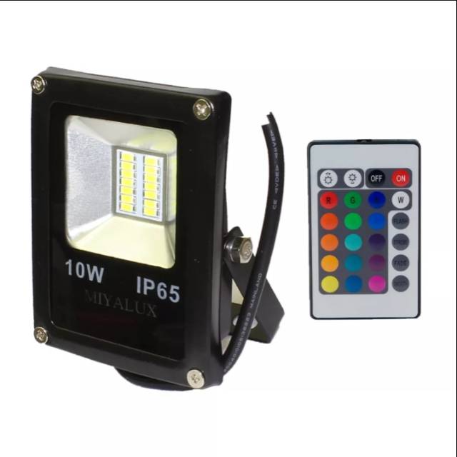 LAMPU SOROT LED 10WATT WARNA- WARNI