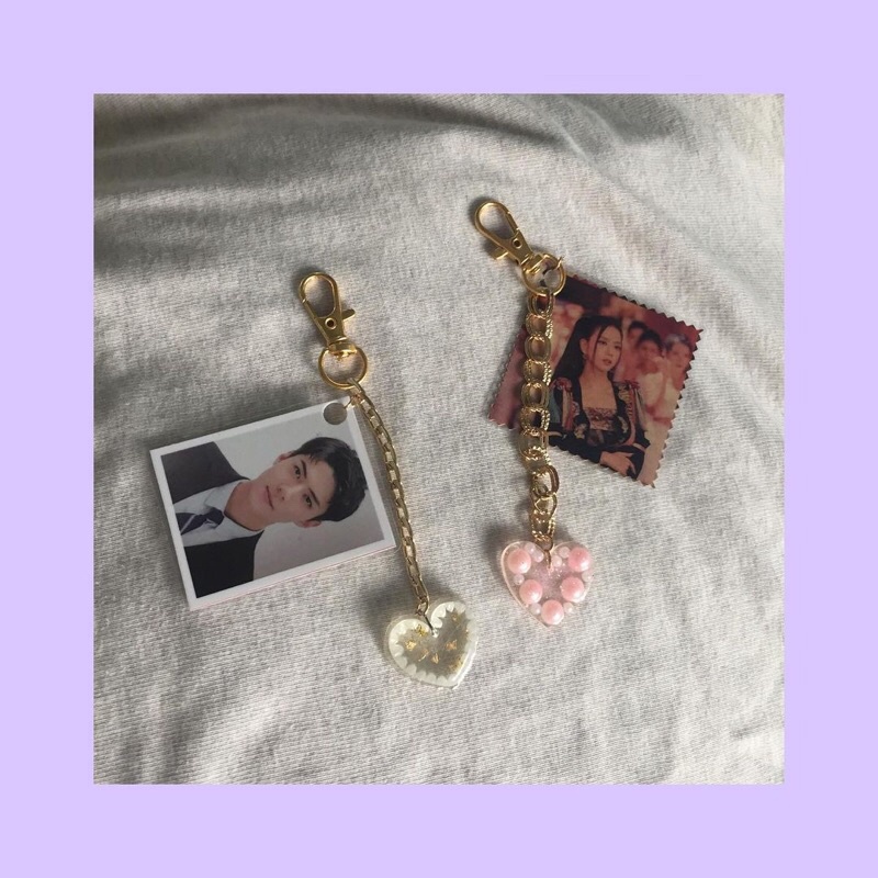 Gantungan hook kunci tas hp costum request kpop anime anti air resin diy