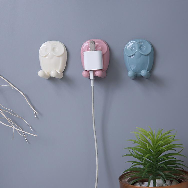 Toothbrush Hanger Motif Owl / Hook Kabel Charger Sahaver Sikat Gigi