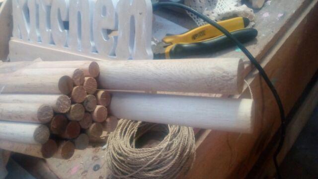 Kayu Bulat / Kayu Dowel 12 Mm Panjan 60