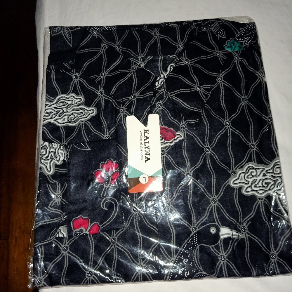 Baju Batik Couple Gamis Jumbo Murah Pasangan Modern Muslim  | Klyn - 041 Cg Mega Merak Coklat