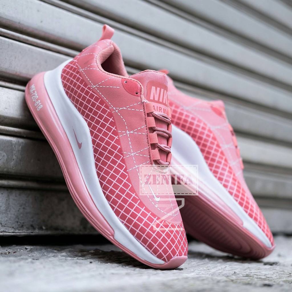 sepatu olahraga wanita Nike air max 720 abu pink womans kualitas import