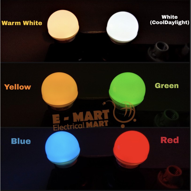 LED Ekonomat 1 watt Warna 1w / LED BULB 1 Watt PROMO LAMPU TIDUR / LAMPU STRING