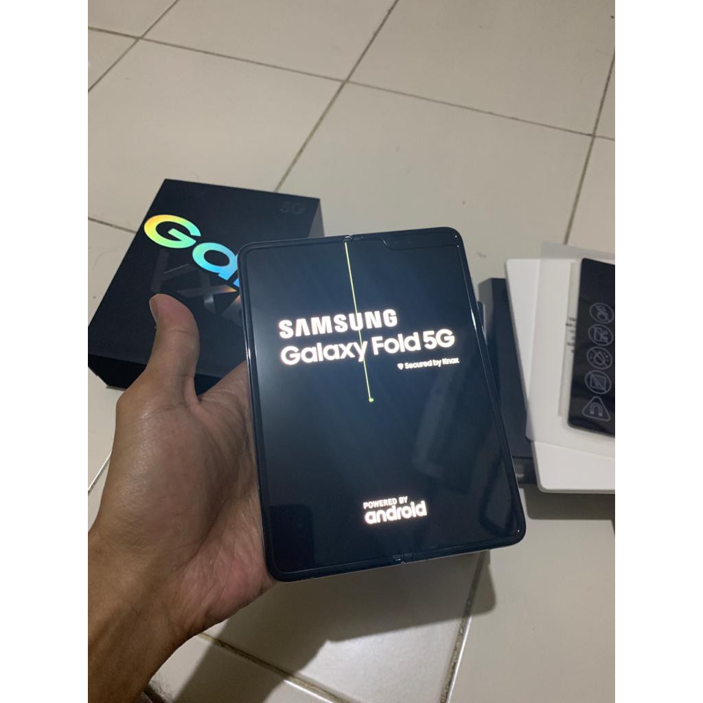 Samsung Galaxy Fold 5g Minus Lcd Garis Second Fullset Original Shopee Indonesia