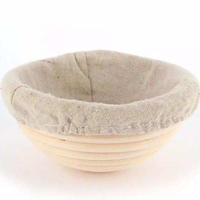 PERALATAN BAKING ROUND BANNETON BASKET PROOFING BASKET SOURDOUGH BASKET & LINEN COVER PERLENGKAPAN