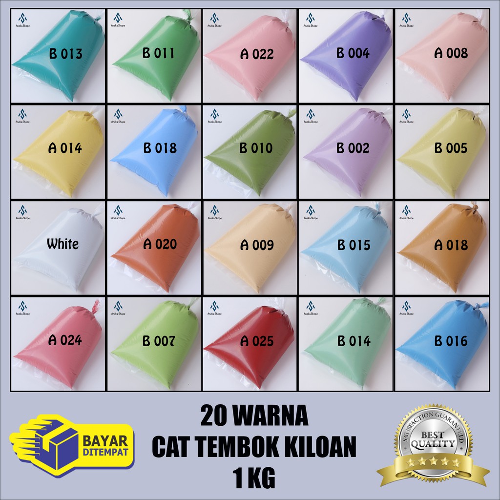 Cat Tembok Kiloan Bagus Cerah Awet