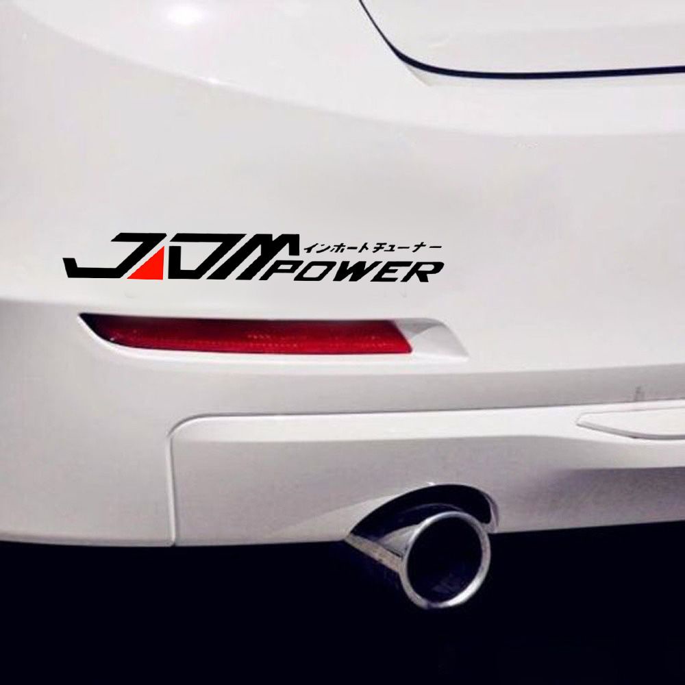 TOP Vinyl Decal  Personality JDM  Car Sticker New Black/White Waterproof  28cm x 4cm Automobile Decoration/Multicolor