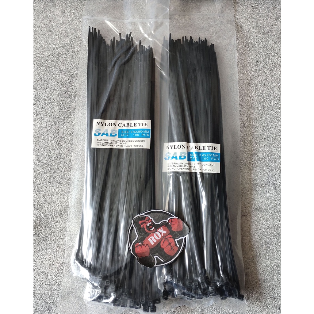 Kabel Ties Kabel Tis Cable Ties Tali Ties Pengikat Kabel 25 CM Isi 100 PCS