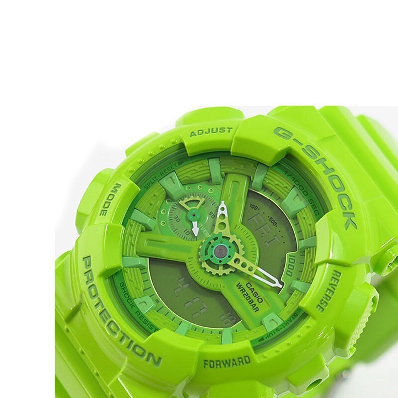 Casio G-Shock GA-S110 Men's Women's Sports Digital Watch Green GA-S110CC