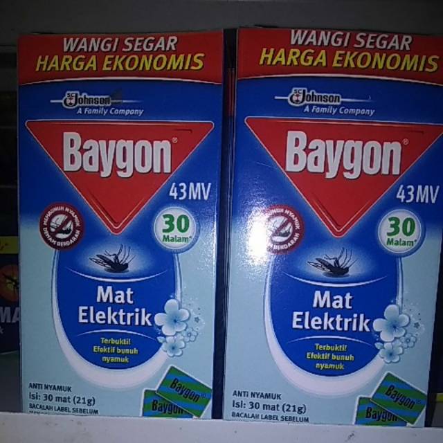 Baygon mat obat nyamuk elektrik isi 30box