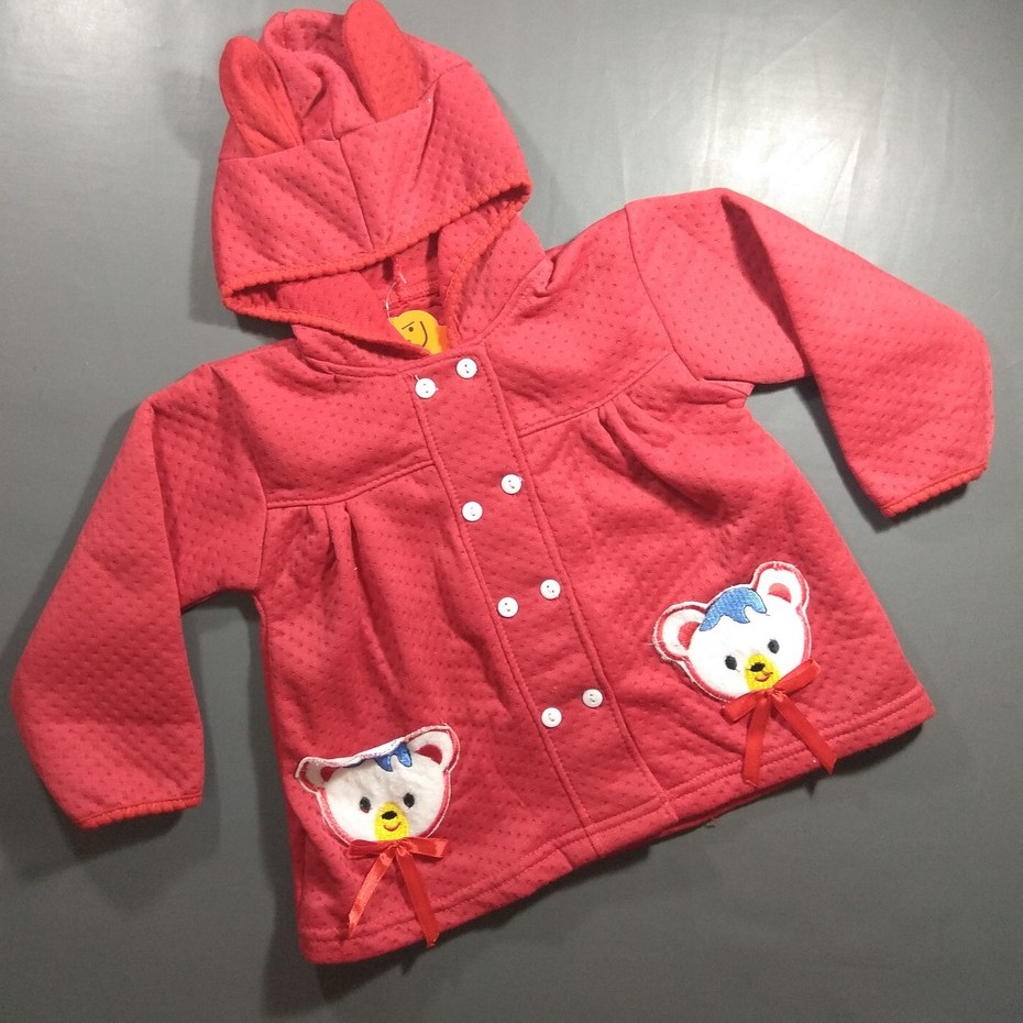 Dah Li - Jaket Bayi Perempuan Kupluk Aneka Karakter Lucu-4