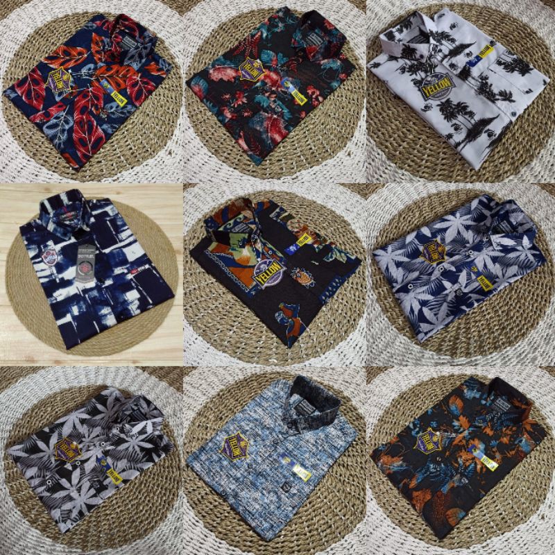 KEMEJA PENDEK PRIA / KEMEJA MOTIF PRIA SURFING ORIGINAL MURAH