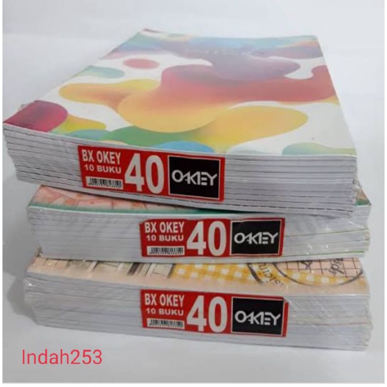 Grosir Buku Tulis Okey Kiky 40 Lembar - 10 Buku