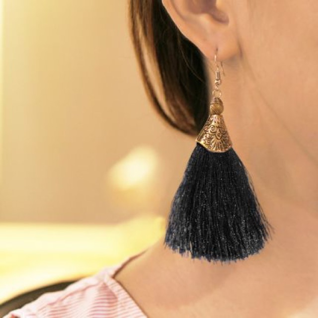 Bohemian long paragraph earring
