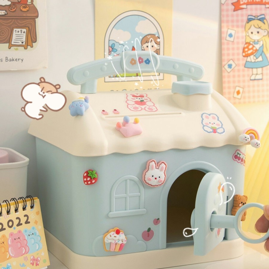DIY Piggy Bank House Celengan anak bentuk rumah penyimpanan uang logam